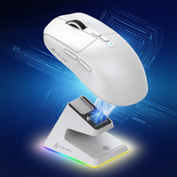 ATTACK SHARK X6 Wireless Mouse with Touch Magnetic Charging Base PAW3395 26000 DPI 650IPS Tri-Mode RGB Macro Gaming Mouse