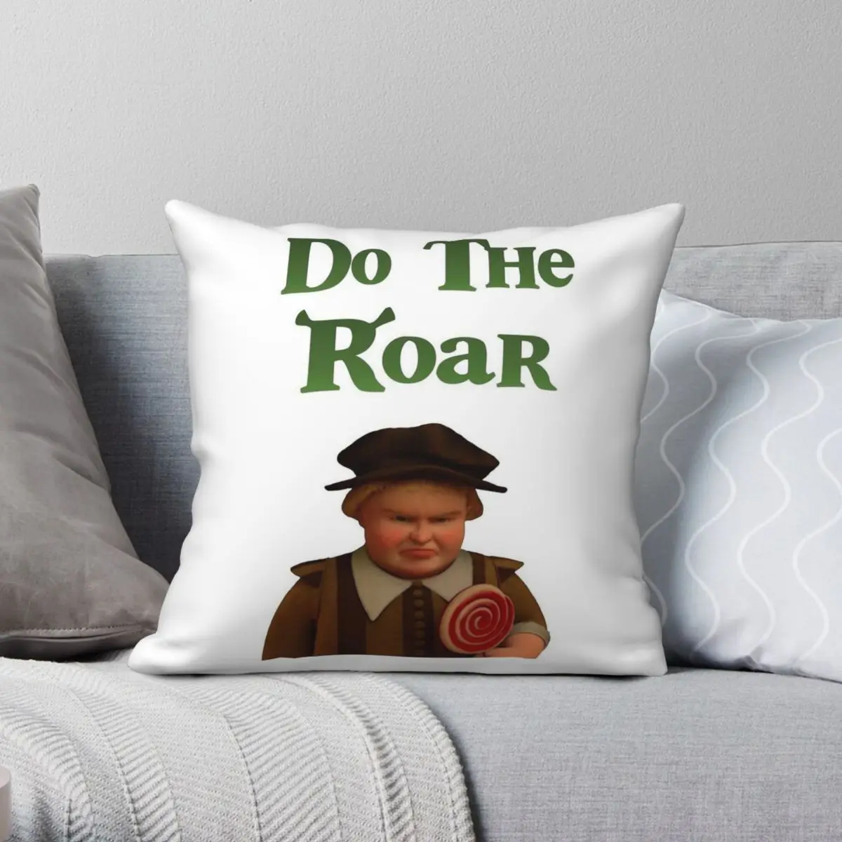 Butter Pants Do The Roar Square Pillowcase Polyester Linen Velvet Printed Zip Decor Throw Pillow Case Car Cushion Cover 45x45