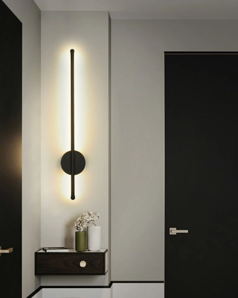 LED-Wandleuchten für den Innenbereich, für Schlafzimmer, Nachttisch, Schwarz, Gold, Innen-LED-Wandleuchten, Wandbeleuchtung, Wandleuchte, Korridor, Hartdraht – Detail 12