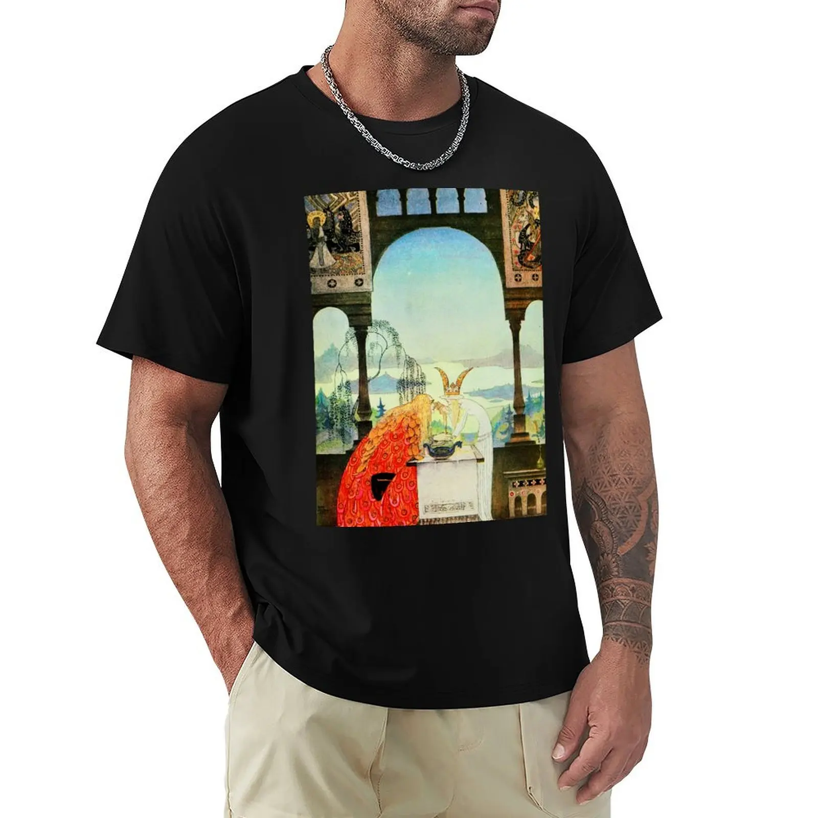 Kay Nielsen East of the sun and west of the moon pl 14 T-Shirt Festive Simple T-Shirt