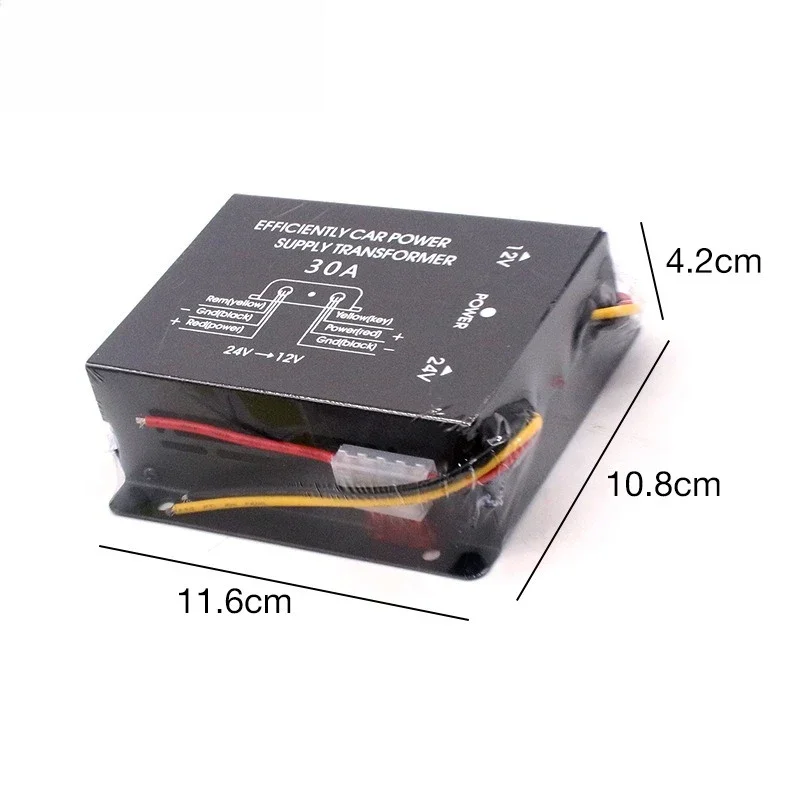 Able 10A/15A/20A/30A Vehicle Power Converter 24V To 12V Buck for Large Trucks Comes with Insurance