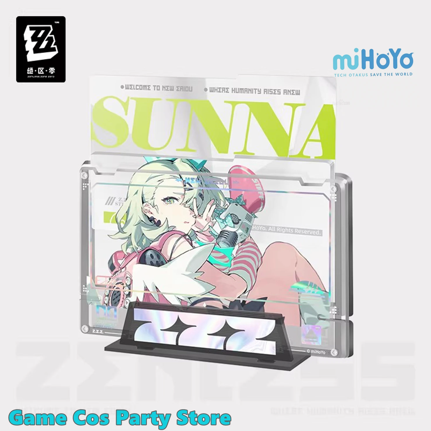 [Genuine] Game ZZZ Angels of Delusion Series Aria Acrylic Stand Zenless Zone Zero Sunna Display Box Bracket Set Desktop Ornament