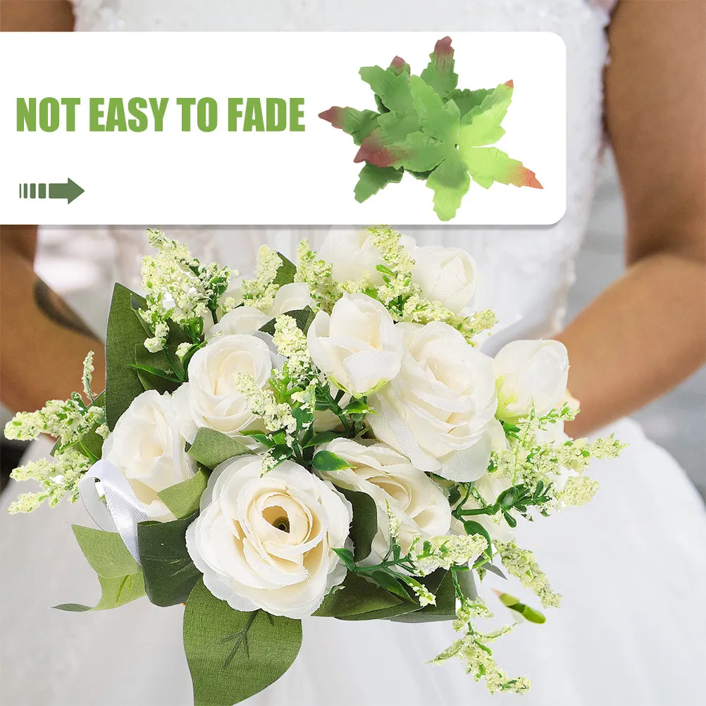 

60Pcs DIY Sepals Materials Artificial Fabric Sepals for Rose Flowers Handmade Flower Craft Fade-Resistant Green Calyxes Set