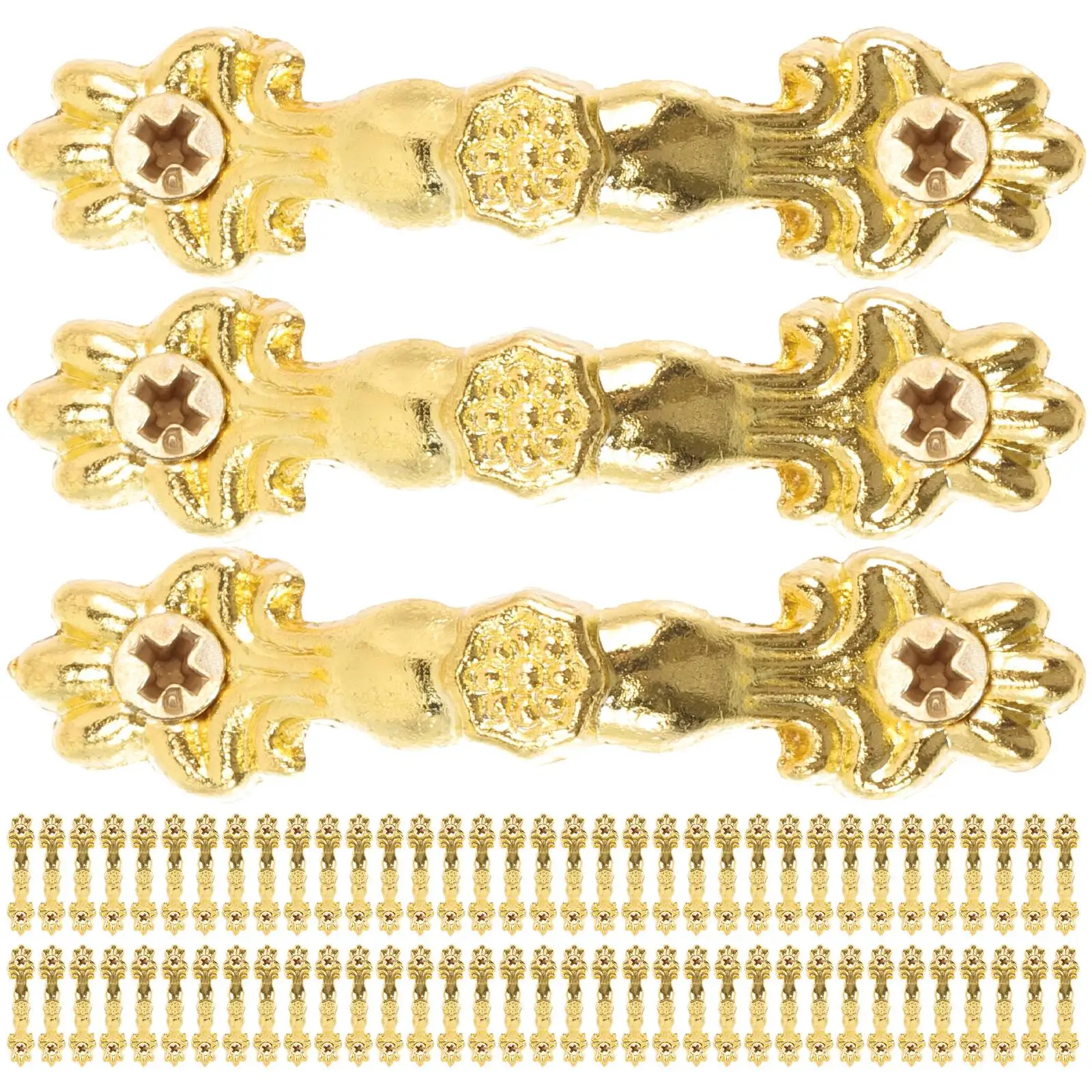 

40pcs Cat Claws Pulls Gold Cabinet Knobs for Dresser Drawers Vintage Furniture Hardware Zinc Alloy Durability