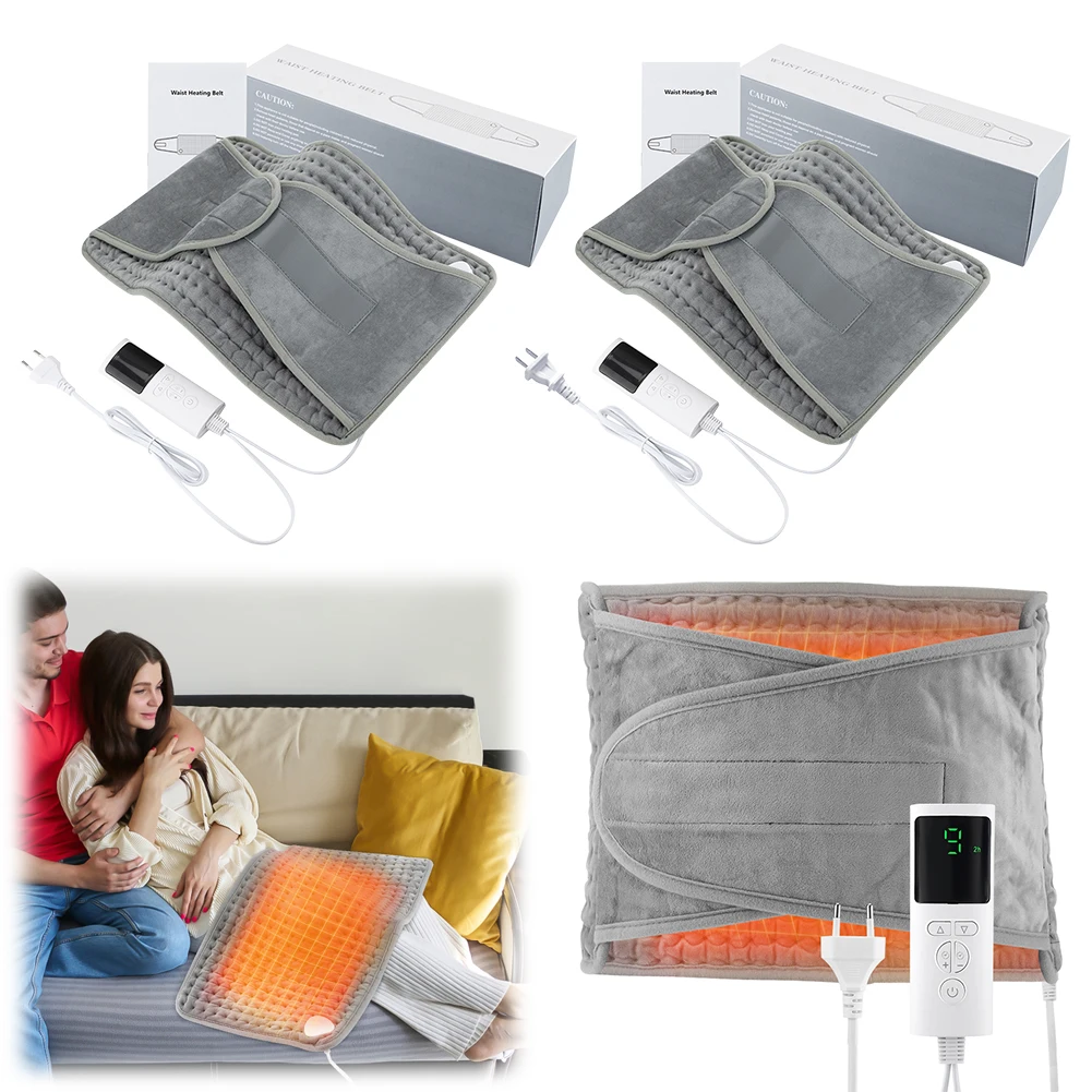 Electric Heating Waist Belt Auto Shut Off Menstrual Heating Pad 9 Heat Setting Winter Heater Mat for Lower Back Period Stomach