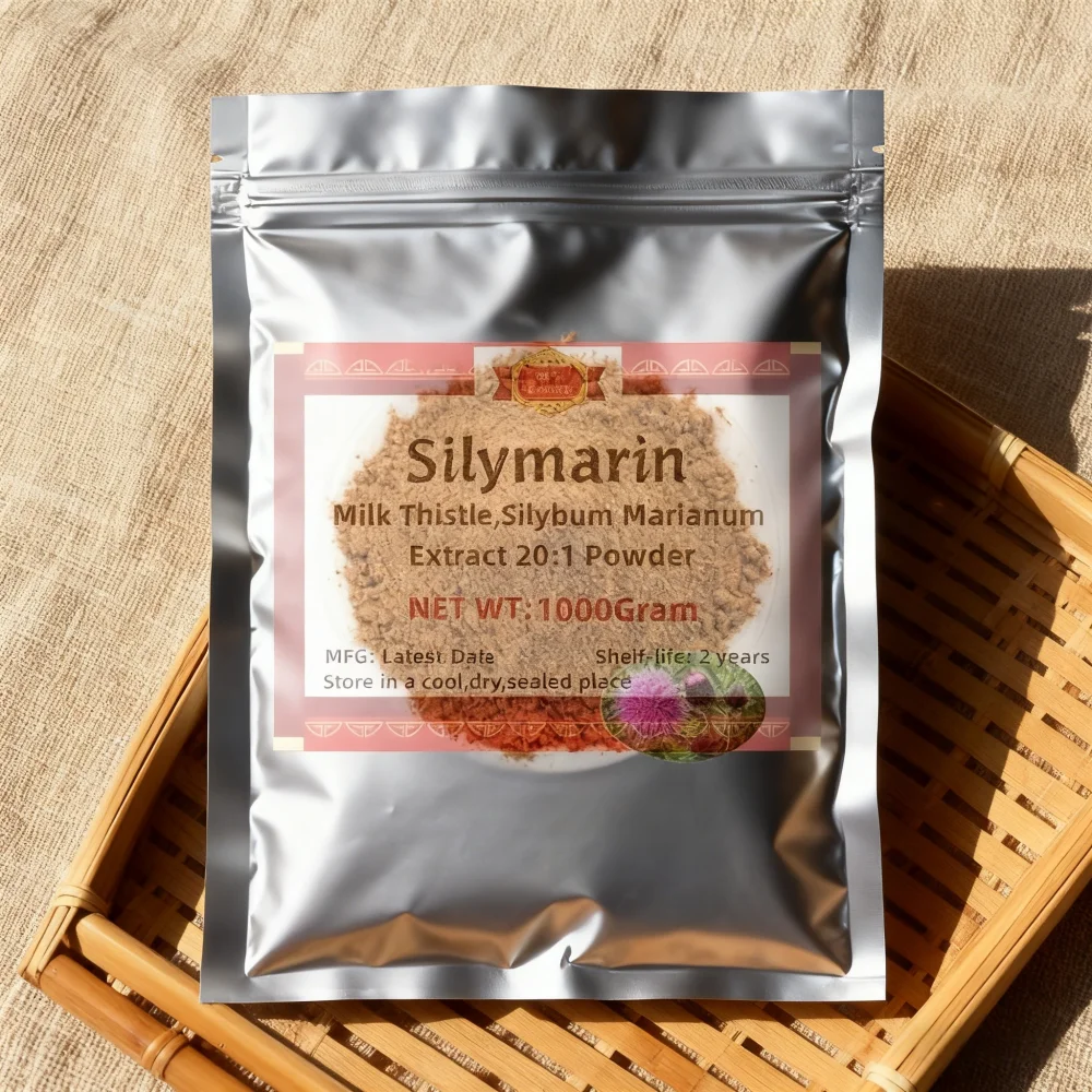 Cardo mariano de entrega rápida global, embalaje personalizado de fábrica Silimarina 20:1, cuidado y protección del hígado