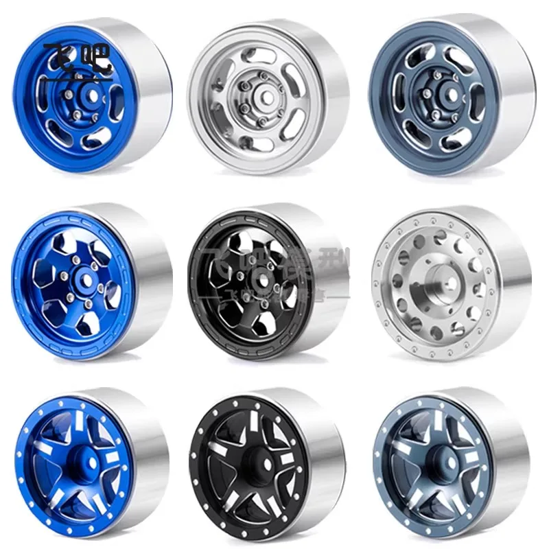 

1.3-inch Metal Wheel Hub Tire Skin for 1/24 1/18 Model Climbing Remote Control Car Upgrade and Modify Model DIY Accessories