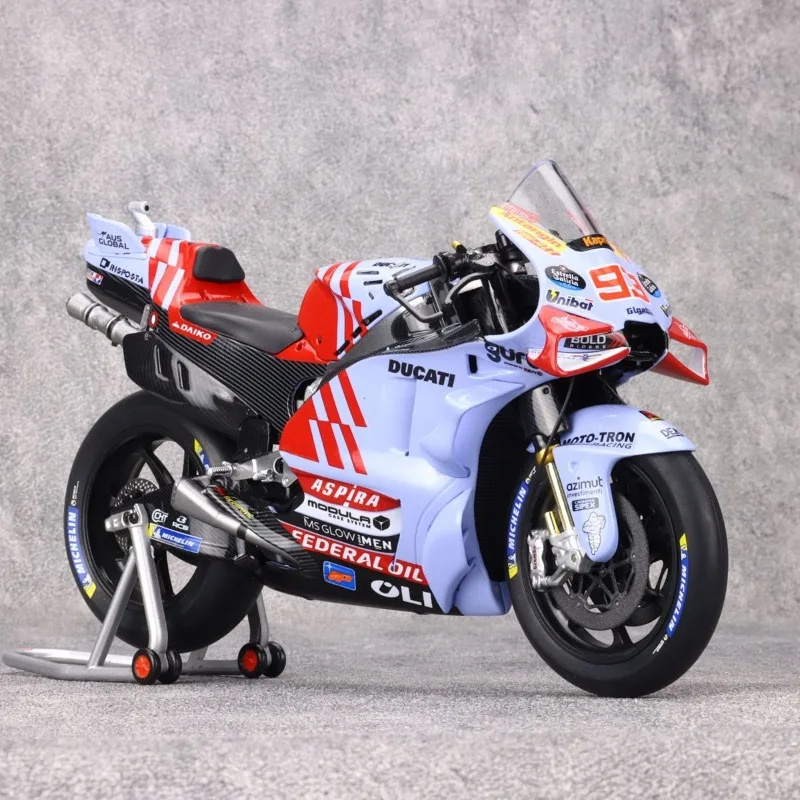 KILOWORKS 다이캐스트 1/12 스케일 Ducati 합금 모델 자동차 Ducati GP24 오토바이 놀이 차량 장난감 소년 선물 오리지널 박스
