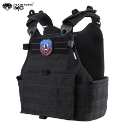 MGFLASHFORCE Tactical Vest for Men Military Molle Lightweight Plate Carrier Airsoft Paintball Army Combat Vest