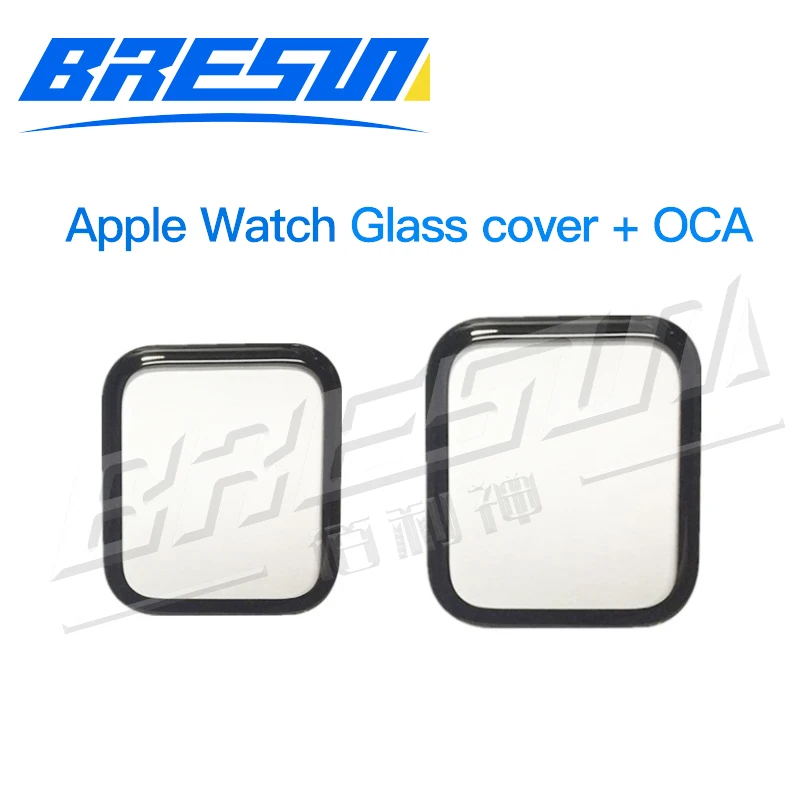 Glazen Voorste Lens + Oca Vervangende Reparatieset Voor Apple Watch 7/2/3/4/5/6 Se 41Mm 45Mm 44Mm 40Mm Buitenste Glazen Lens Vervanging