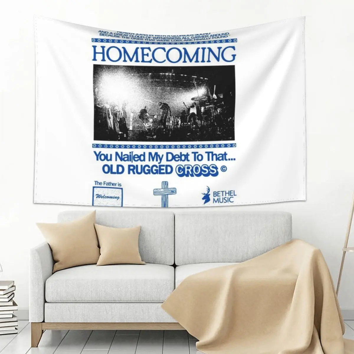 

Bethel Music Merch Homecoming Shirt Tapestry Wall Decor Hanging Decoration Wall Wall Decoration Tapestry