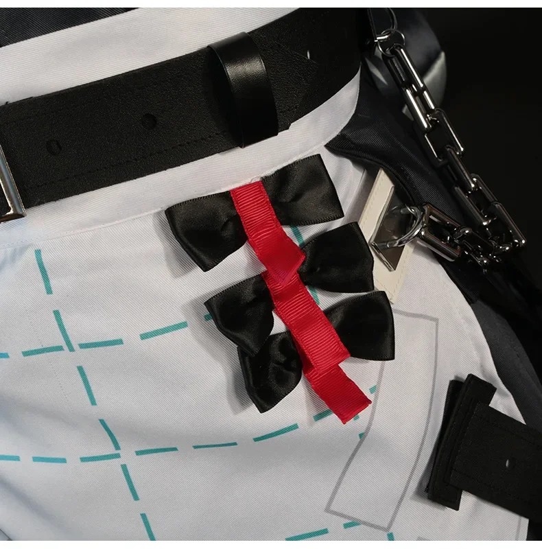 Game ZZZ Ellen Cosplay Costume Game Zenless Zone Zero Ellen Joe Cosplay Cute Maid Costume Ellen Cosplay Tail Black Dress