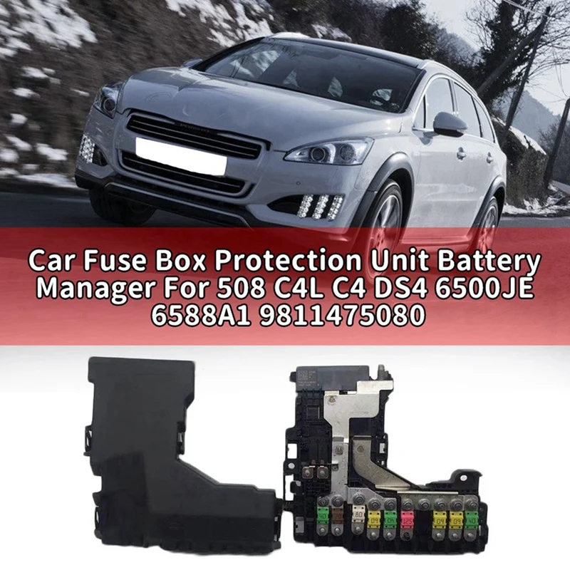 6500JE Fuse Box Battery Management BPGA Module For Peugeot 508 Citroen C4 C4L DS4 DS5 9666817380 9665878080 9811475080