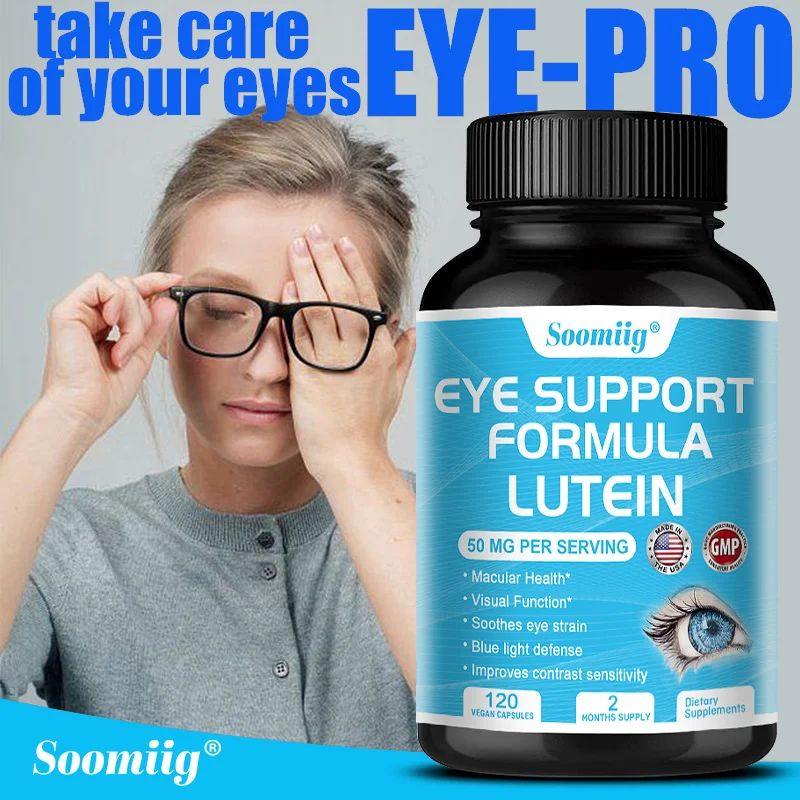 Eye Lutein Capsules – Support Eye Health, Relieve Fatigue, Macular Blue Light Dry Eye and Vision Health – Lutein Blend