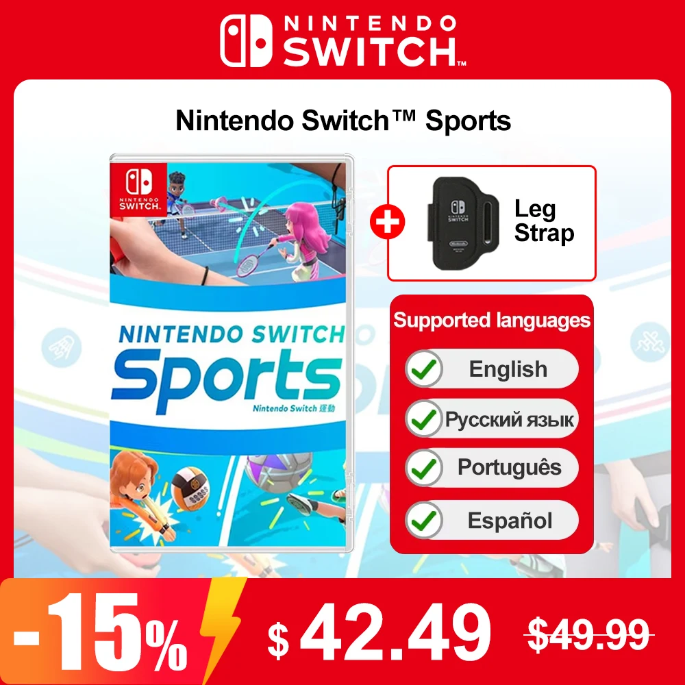 Nintendo Switch Sports 100% New Nintendo Physical Game Card Party Genre Game Support Multiple Sports to Play For Nintendo Switch