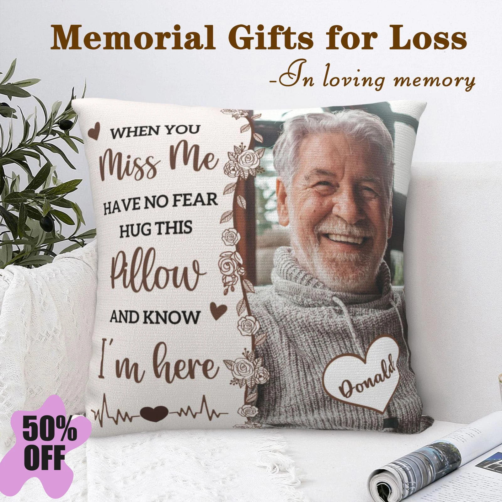 

Personalized Family Photo Pillow Home Decor Customized Vacation Photo Pillows Travel - friendly Memorial Gift Lover Gifts