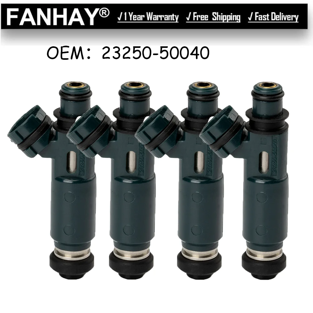 

1/4x Fuel Injector 23250-50040 23250-46080 23250-0F010 23209-0F010 For Lexus GX470 LX470 For Toyota Land Cruiser 4Runner Tundra