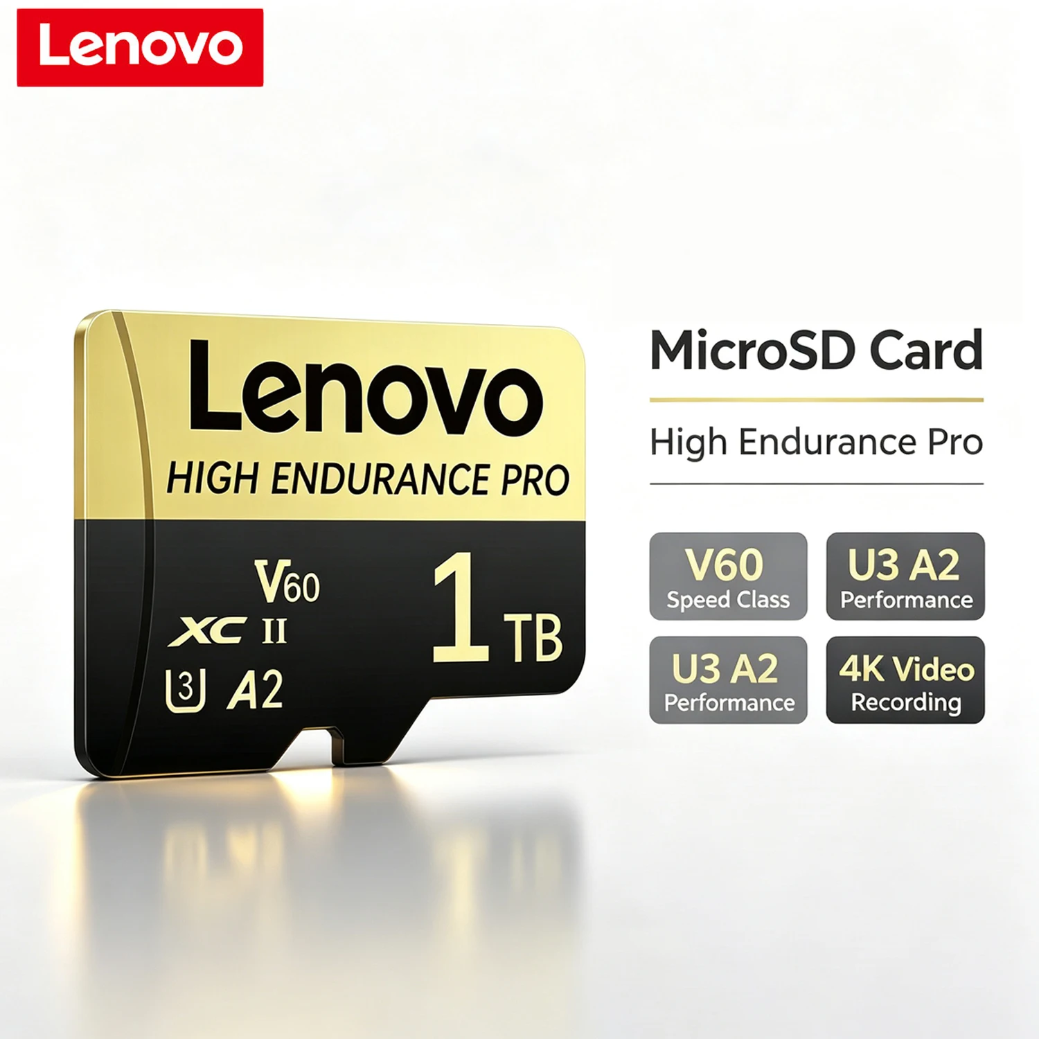 Original Lenovo 1TB High Speed Memory Card 512GB 256GB U3 V60 Micro SD Card TF Flash Cards For Driving Recorder/Phone/Camera