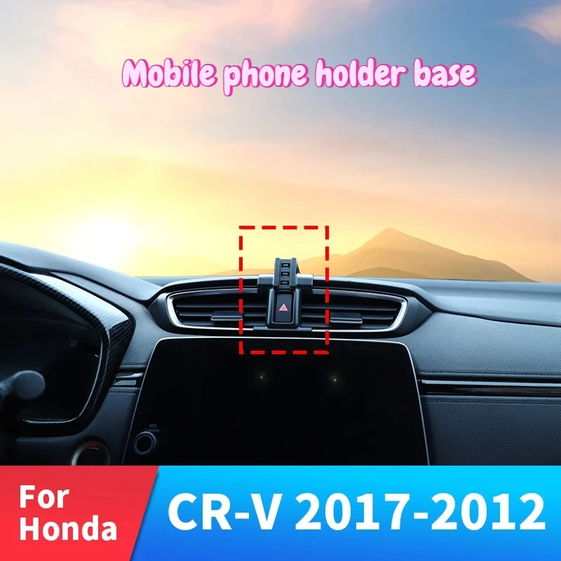 Suporte de Telefone para Carro para Honda CRV 5 Gen Breeze 2017-2021, Base de Suporte Fixa Especial Robusta, Carregamento Sem Fio de 15W, Acessórios p