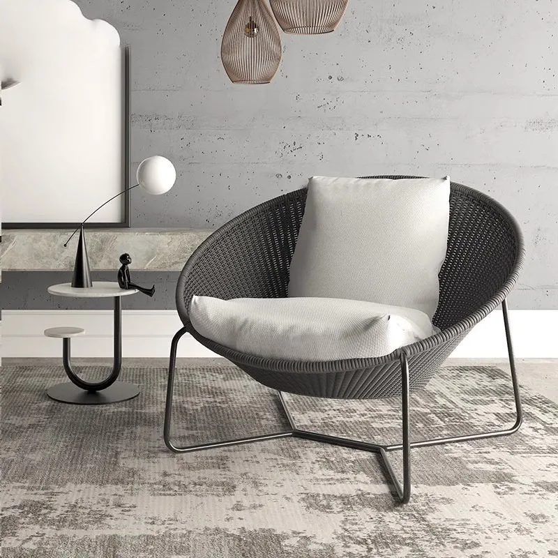 

Backrest Balcony Garden Chairs Modern Living Room Simplicity Patio Garden Chairs Sofa Iron Furniture Cadeira De Jardim MHSF