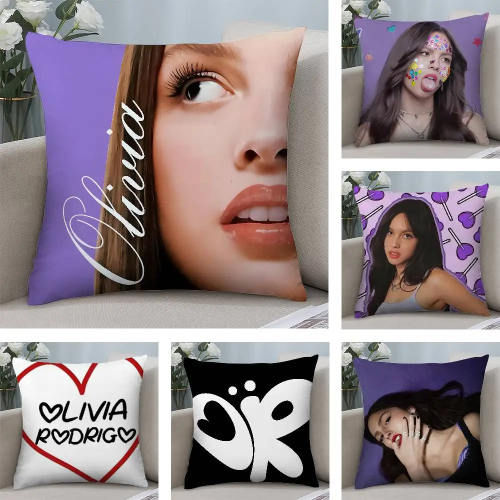 Funda de almohada Singer O-Olivias R-Rodrigos, fundas de almohada cuadradas con estampado de doble cara de felpa corta, decoración de cojín para sofá y hogar