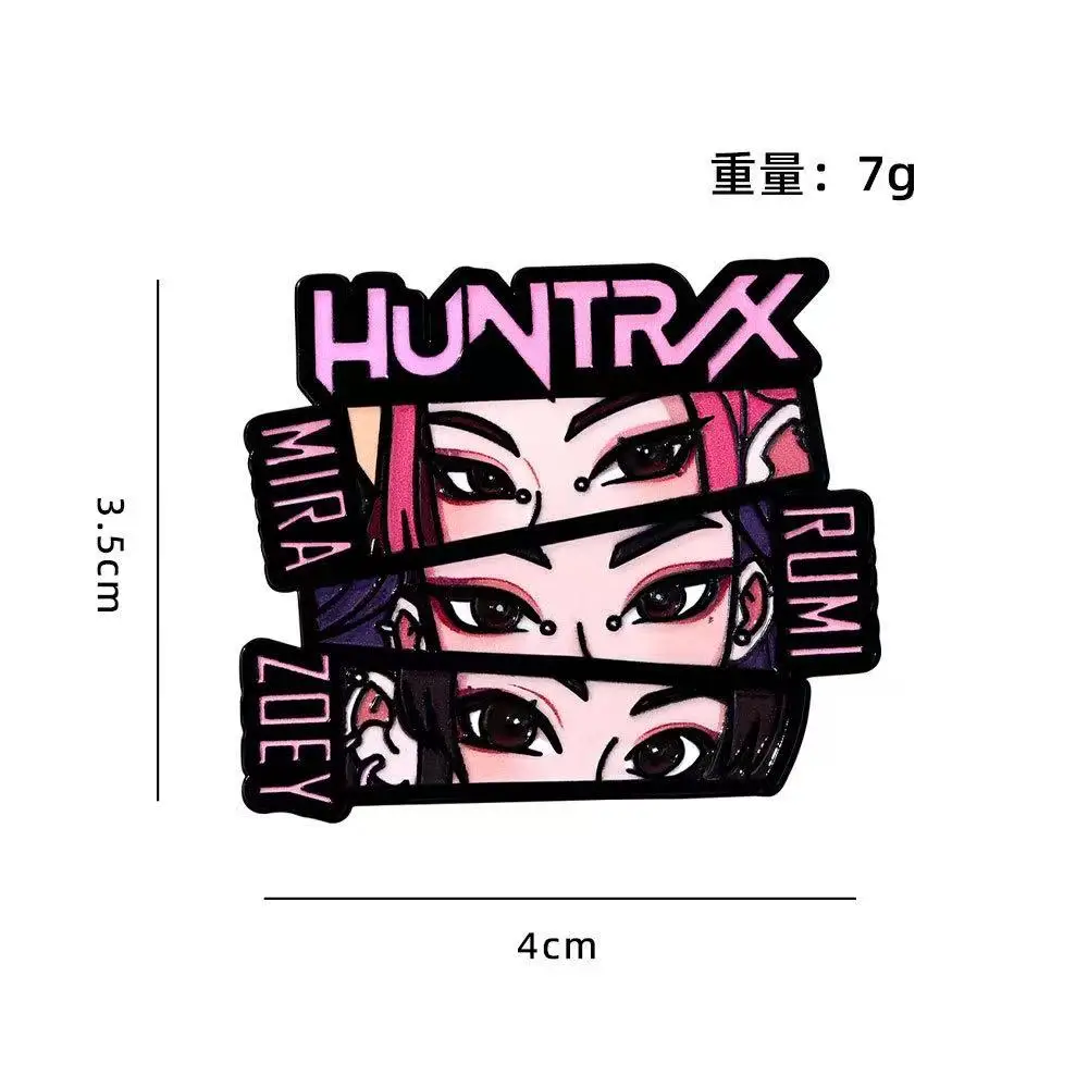 مجموعة دبابيس المينا KPop Demon Hunters، 8 قطع شارات بروش كرتونية من Rumi Mira Zoey Jinu لسترة الظهر، هدية عيد الميلاد