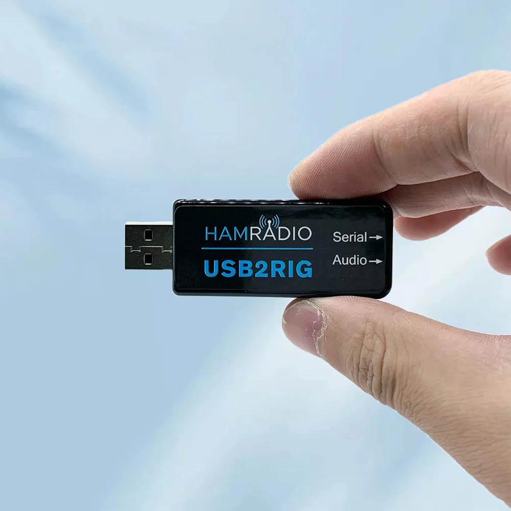 USB2RIG Radio USB Sound Card Connector TTL/232 Level USB Sound Adapter Radio Sound Adapter untuk Radio Bisnis KENWOOD YAESU ICOM