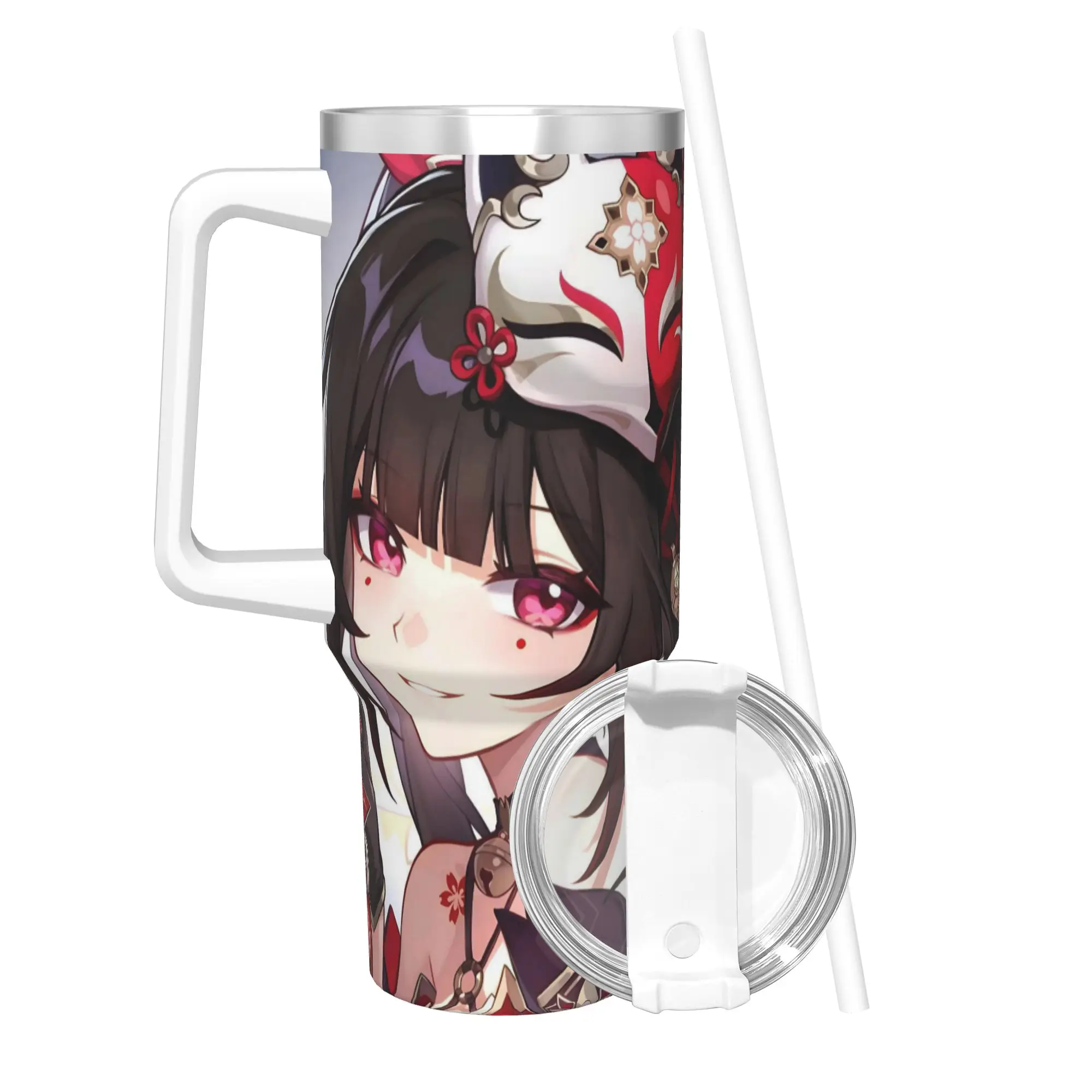 Honkai Star Rail Tumbler 40oz Stainless Steel Double Wall Vacuum Insulated  Cup With Straw