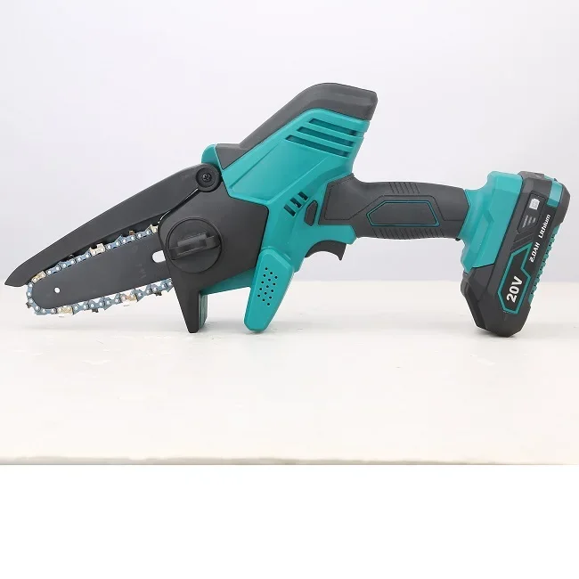 Camping tool mini cordless garden hand saw Compact rechargeable chainsaw with Auto-Tension