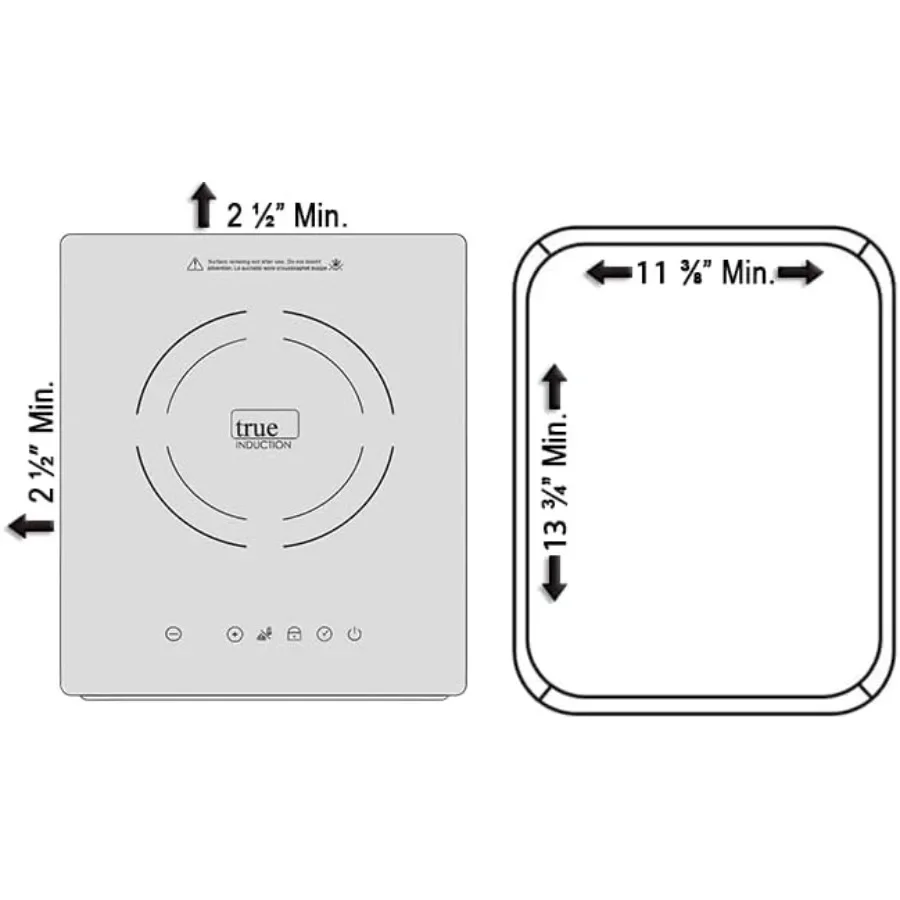 موقد سيراميك زجاجي مدمج بشعلة واحدة مقاس 12 بوصة مع مخرج طاقة 1750 وات UL858 معتمد من أجل ك. آمن وفعال
