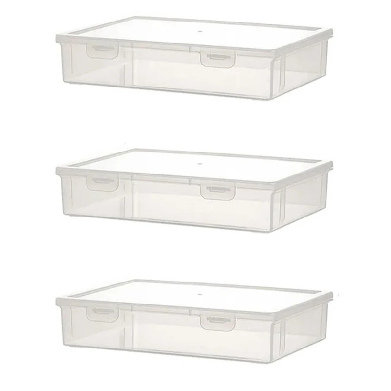 3PCS A4 Size Organiser Book Organiser Office File Box Transparent File Organiser Children's Puzzle Organisers