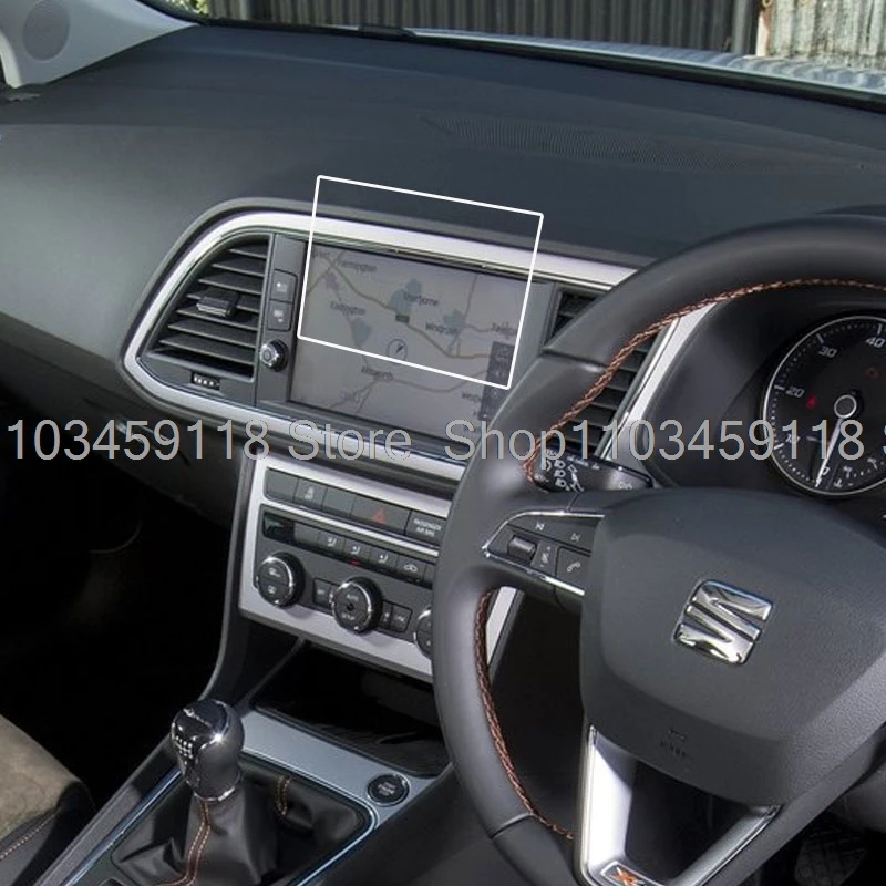 Tempered glass screen protector film For Seat Leon X-Perience 8 Inch 2017 car radio gps Auto Screen Sticker Car Accessories