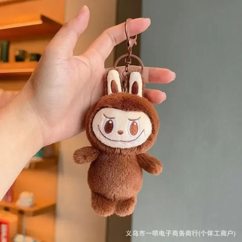 New Arrival Anime Monster Labubu Pendant Doll Toy Figure Model Gifts Cartoon Plush Doll Soft Stuffed Keychain Doll Xmas Gifts