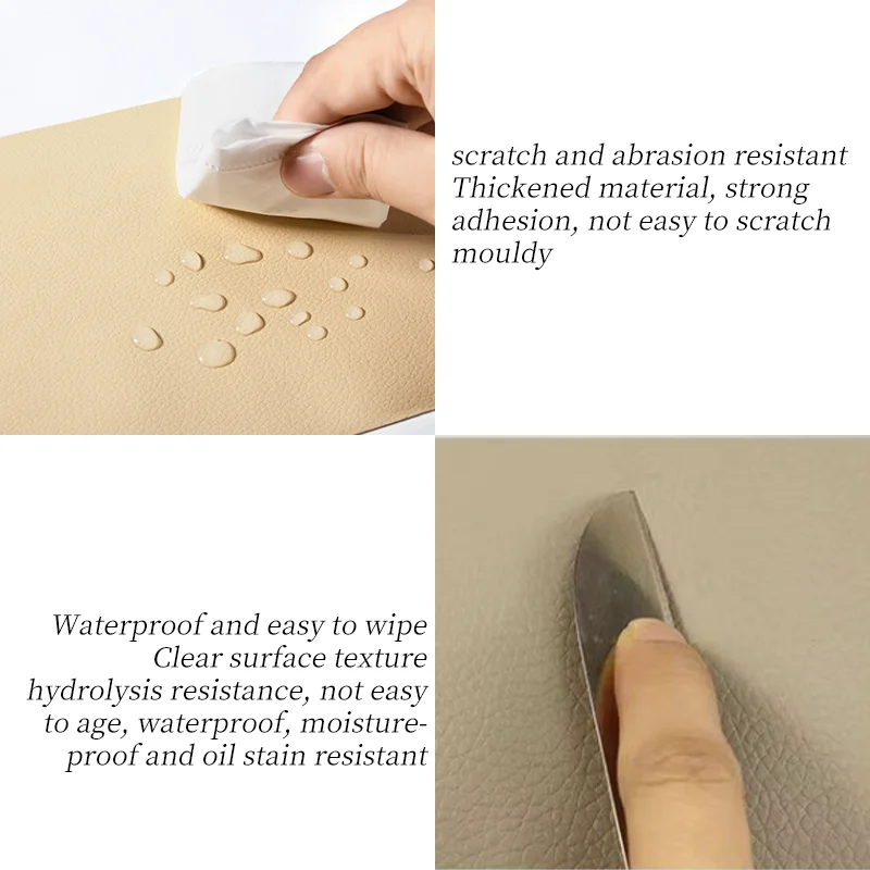 Self Adhesive PU Leather Patches Patch Self-Adhesive Couch Waterproof Wear-Resisting For Furniture Sofa Car Seats Shoes Fabric