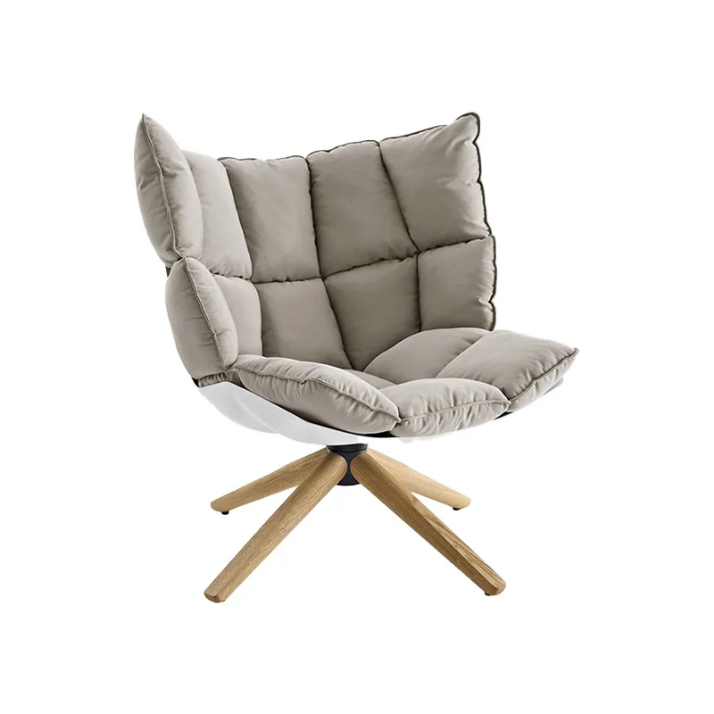 Réplica de diseñador escandinavo, sofá individual de celebridad de Internet, silla musculosa de cáscara de arroz, Wabi Sansi