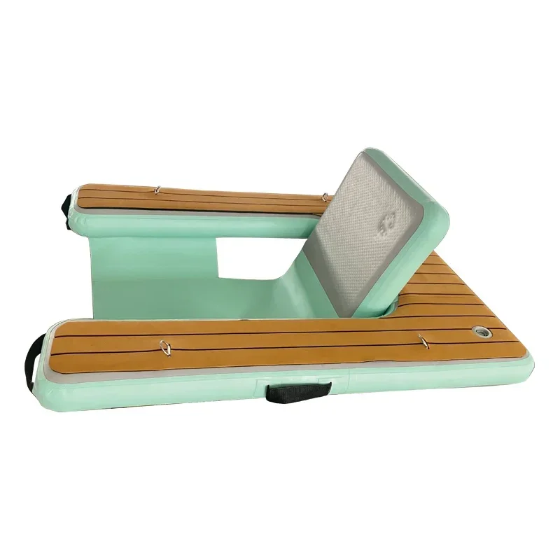 2026 Inflatable water chair float drop stitch outdoor waterproof portable folded inflatable chair best inflatable seating