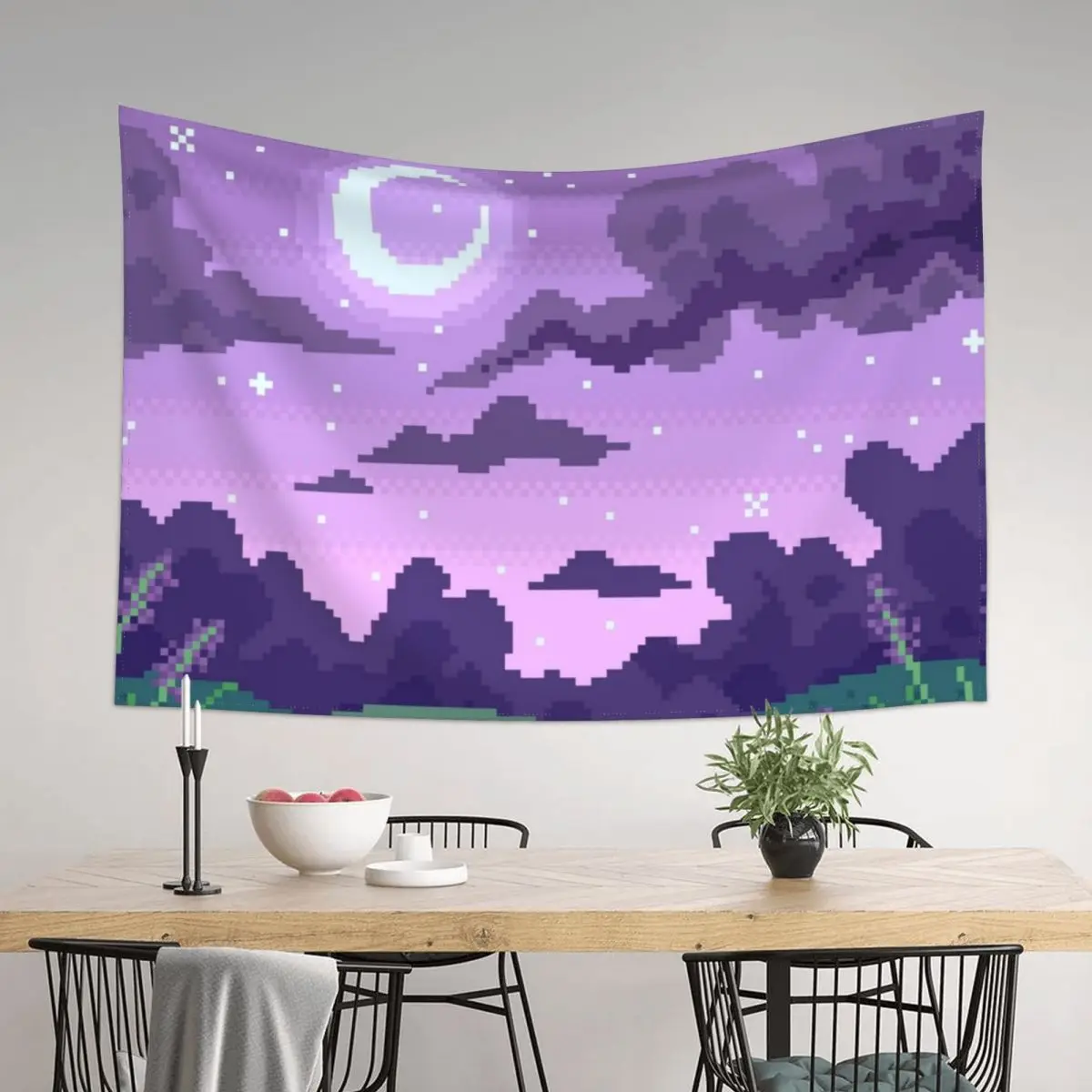 

Lavender Nights Tapestry Wall Coverings Room Decoration Accessories Wall Decor Hanging Tapestry