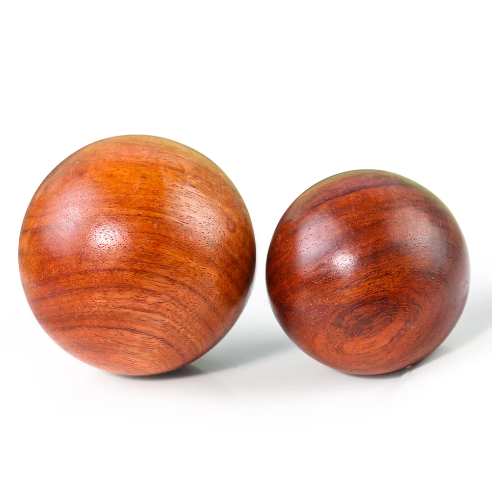 Yoga Meditation Smooth Natural Wooden Ball Hand Finger Exercise Health Relief Relaxation Therapy Handballs Fitness Healing Decor