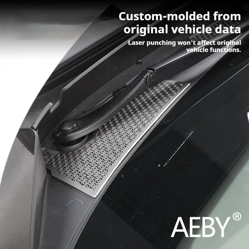 AEBY For ZEEKR 7X 2024 2025 Front Hood Vent Cover Grille Protective Mesh Guard Anti Dust Debris Car Exterior Accessories