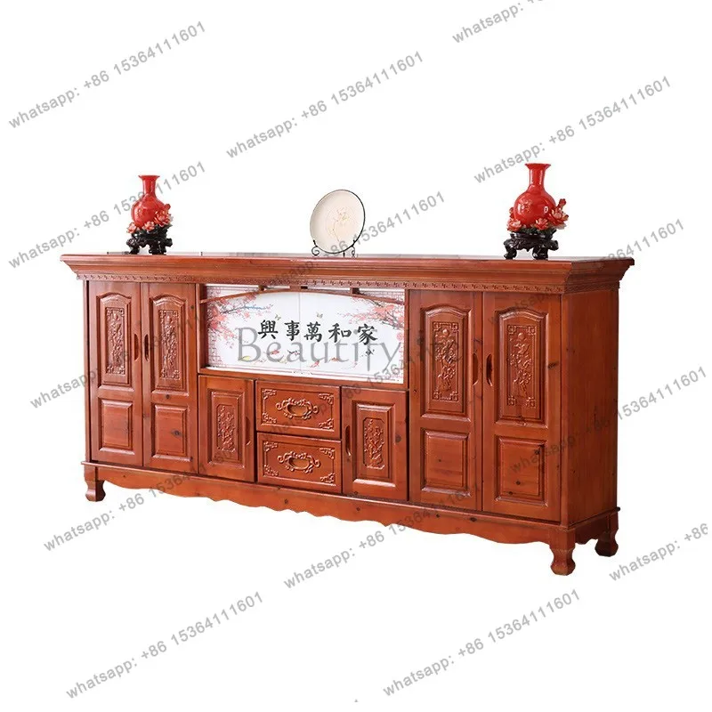 

Solid wood table incense table Household incense altar cabinet Zhongtang table Buddhist niche New Chinese style