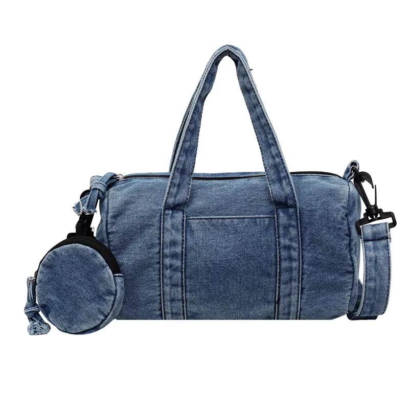

Denim Women's Bag Shoulder 2025 New Casual Crossbody Bag Fashionable Commuter Pillow Bag Retro College Girls Handbags