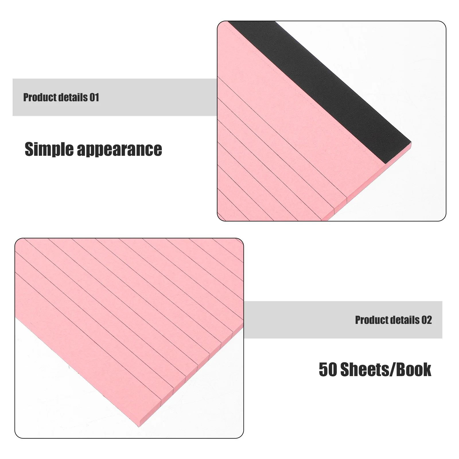 Spiral Notebooks College Ruled Paper Notepad Pads for Work Memo Binders Portable