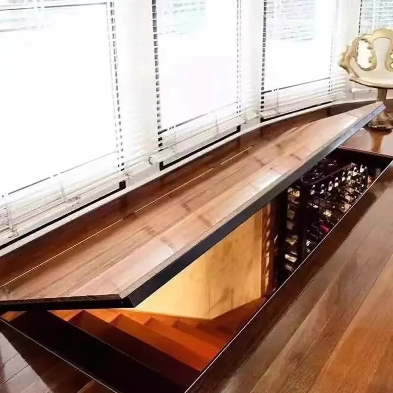 

Basement hidden door wine cellar invisible door secret door electric flip