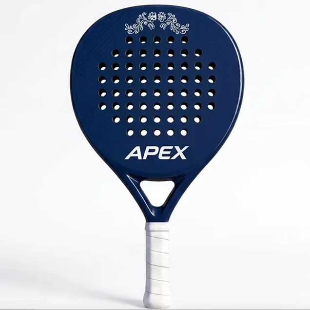 

Carbon fiber material 3K padel racket, 3D textured hitting surface, built-in pro EVA foam core, stable ball control beginner int