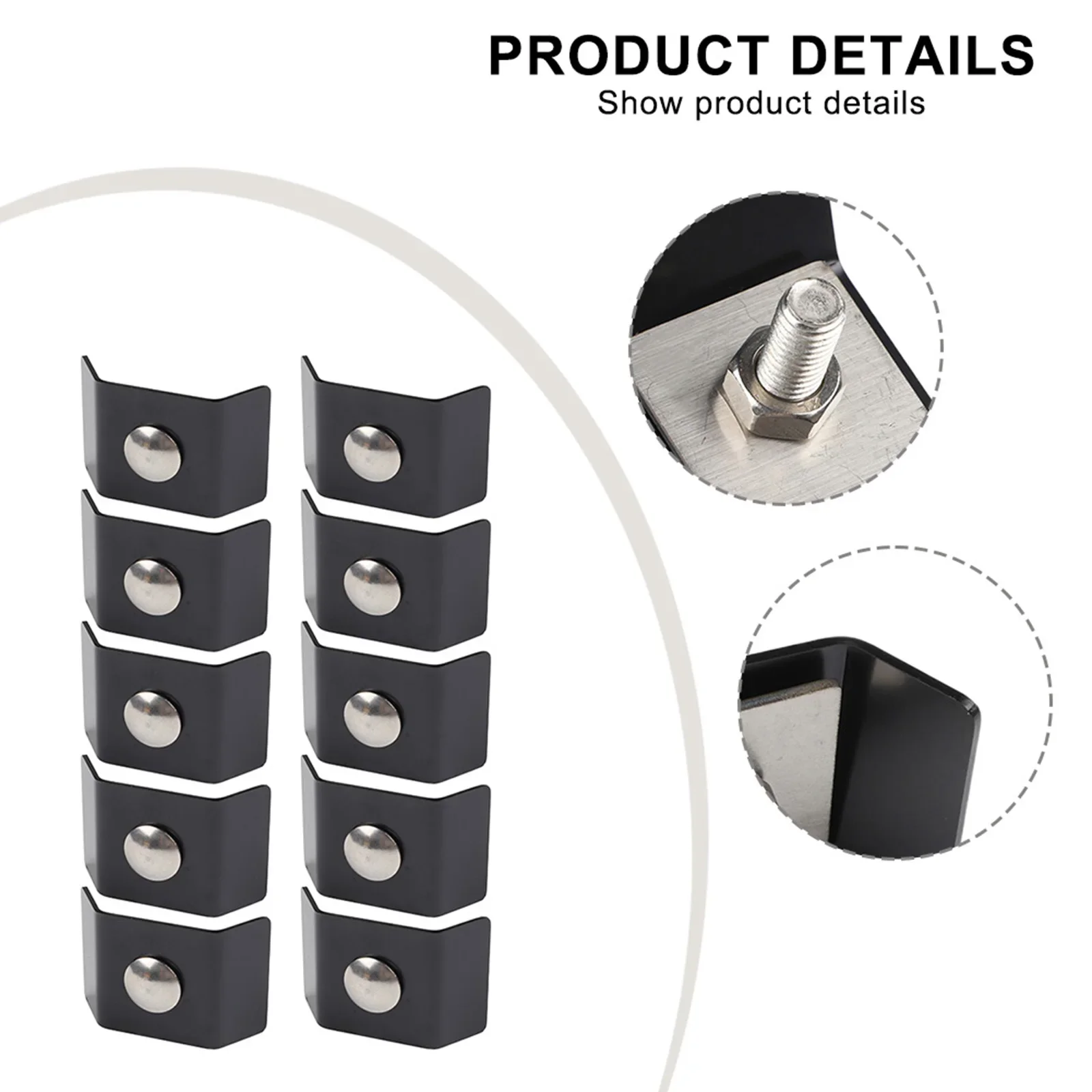 Easy Installation Connectors Weather Resistant 40 X 35 Mm Fencing Solutions 10-Piece Package Practical Installation Choice
