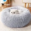Super Kattenbed Warm Slapen Kattennest Zacht Lang Pluche Beste Hond Bed voor Honden Mand Kussen Kattenbed Kattenmat Dieren Slapen