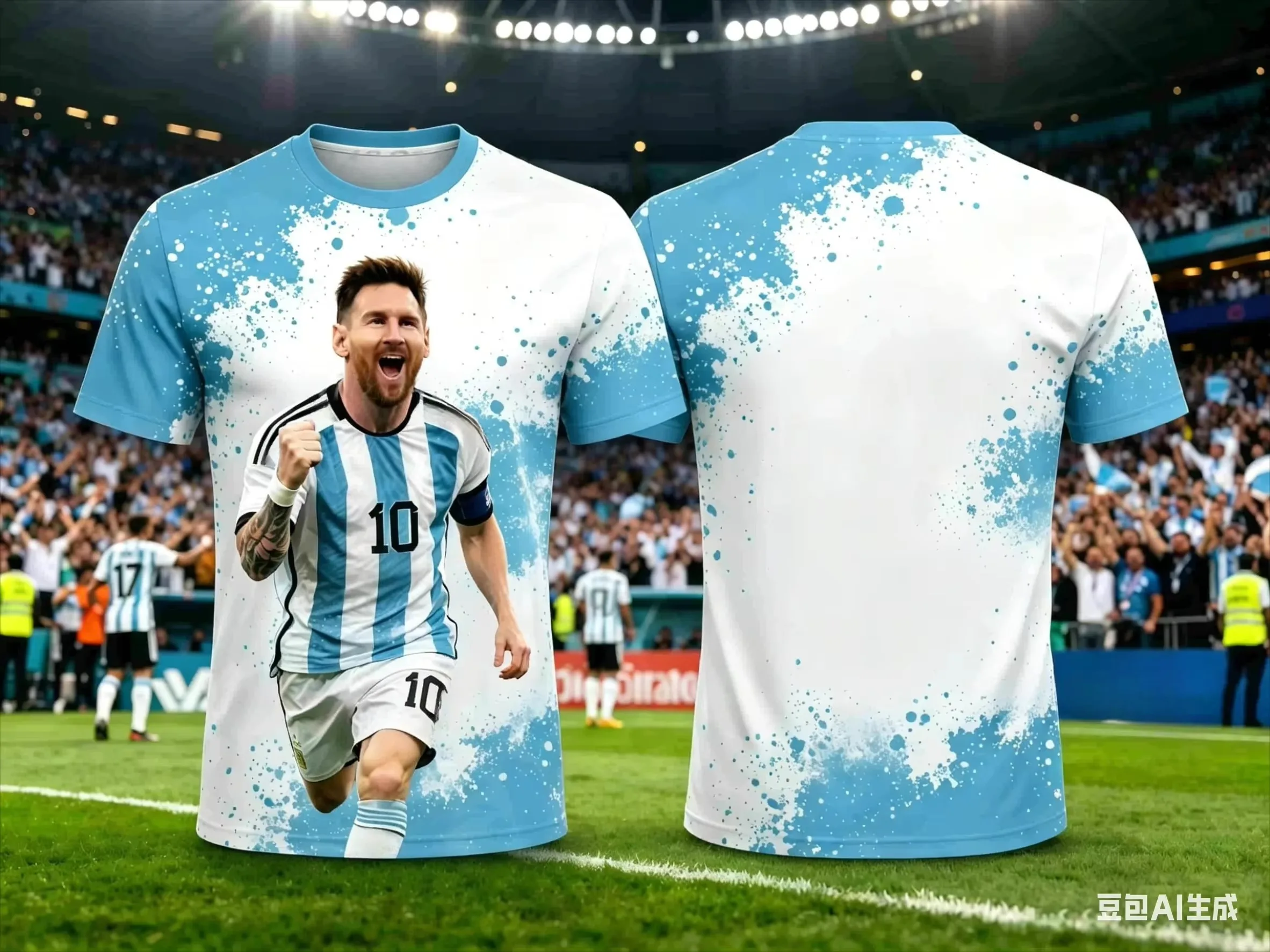 Messi Style Summer 3D Printable Children's Clothing Football Jersey T-shirt Loose Comfortable Suitable for Sports Wearing 1 Sold