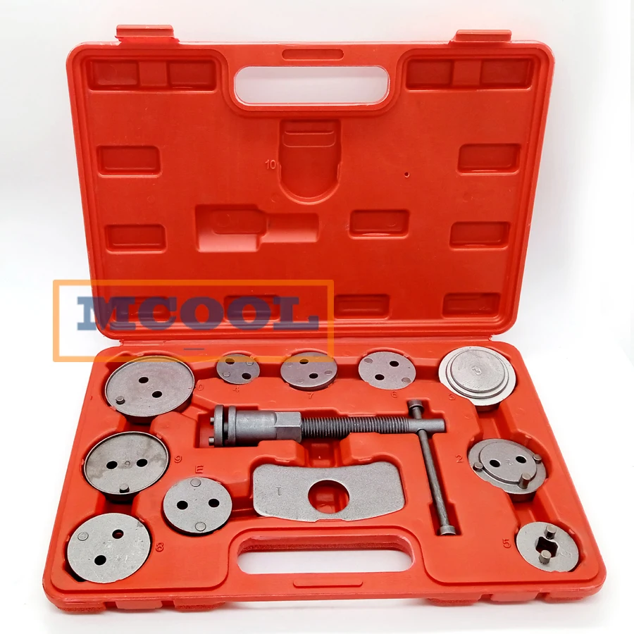 

12PCS/Set Universal Car Disc Brake Caliper Rewind Back Brake Piston Compressor Tool Kit Set For Automobiles Garage Repair Tools