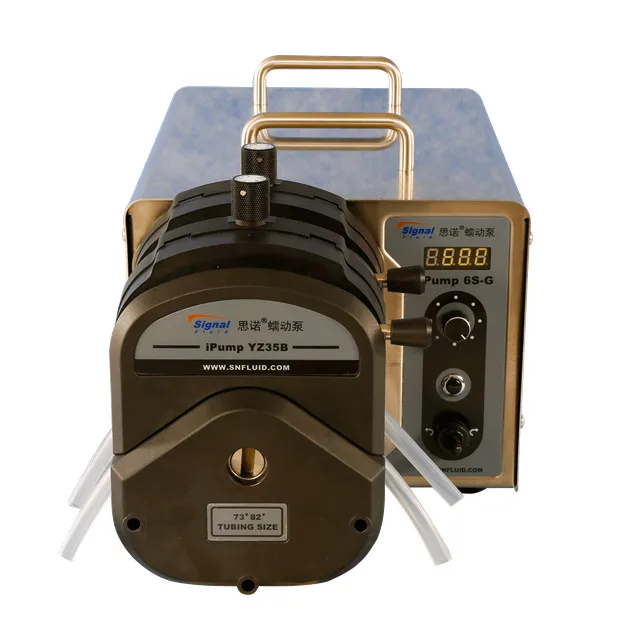 Dual Channels Liquid Intelligent Filling Quick Tube Replace Peristaltic Pump Low Pressure DC Motor