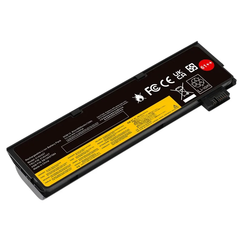 10.8V 6600mAh Laptop battery 61++ 01AV423 01AV424 01AV422 For Lenovo ThinkPad T470 T570  T480 T580 P51S P52S A48501AV452 01AV490